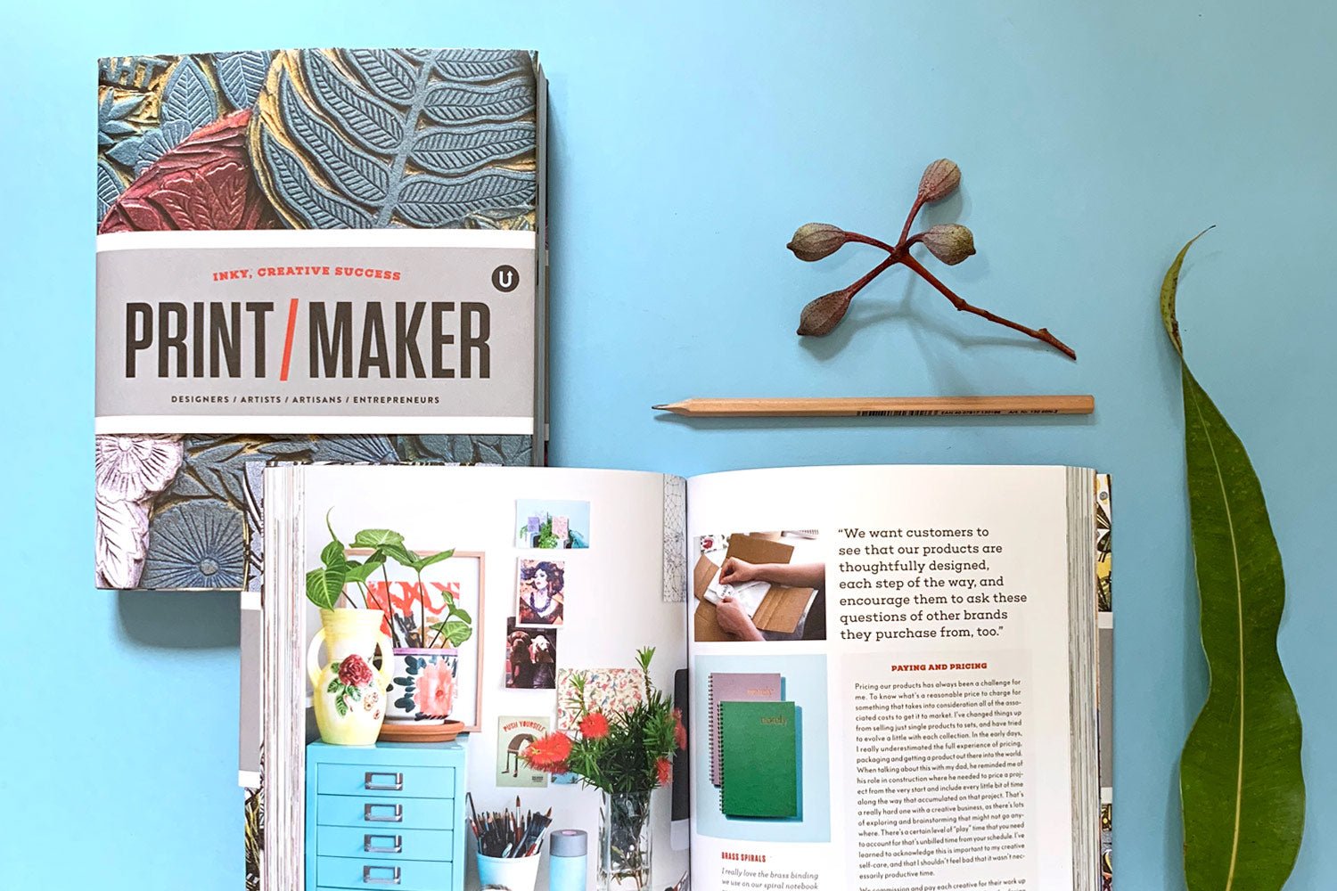 Featured with global print designers and crafts people in Print/Maker book - Notely