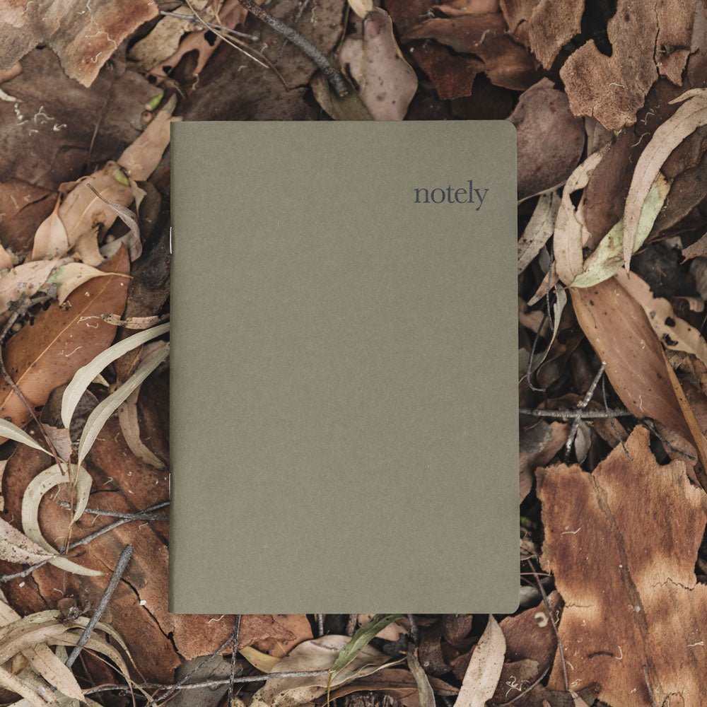 Cup Notes – Mustard & Olive – A5 Notebook (Set of 2) 64p - Notely Lined