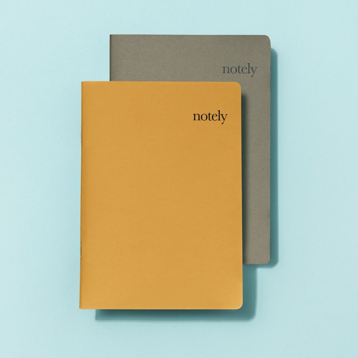 Cup Notes – Mustard & Olive – A5 Notebook (Set of 2) 64p - Notely Lined