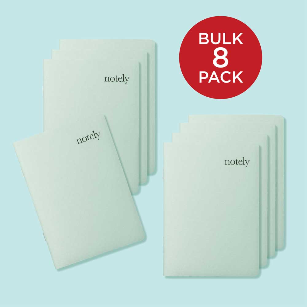 Spearmint A6 Pocket Notebooks [BULK 8 PACK] - Notely Lined