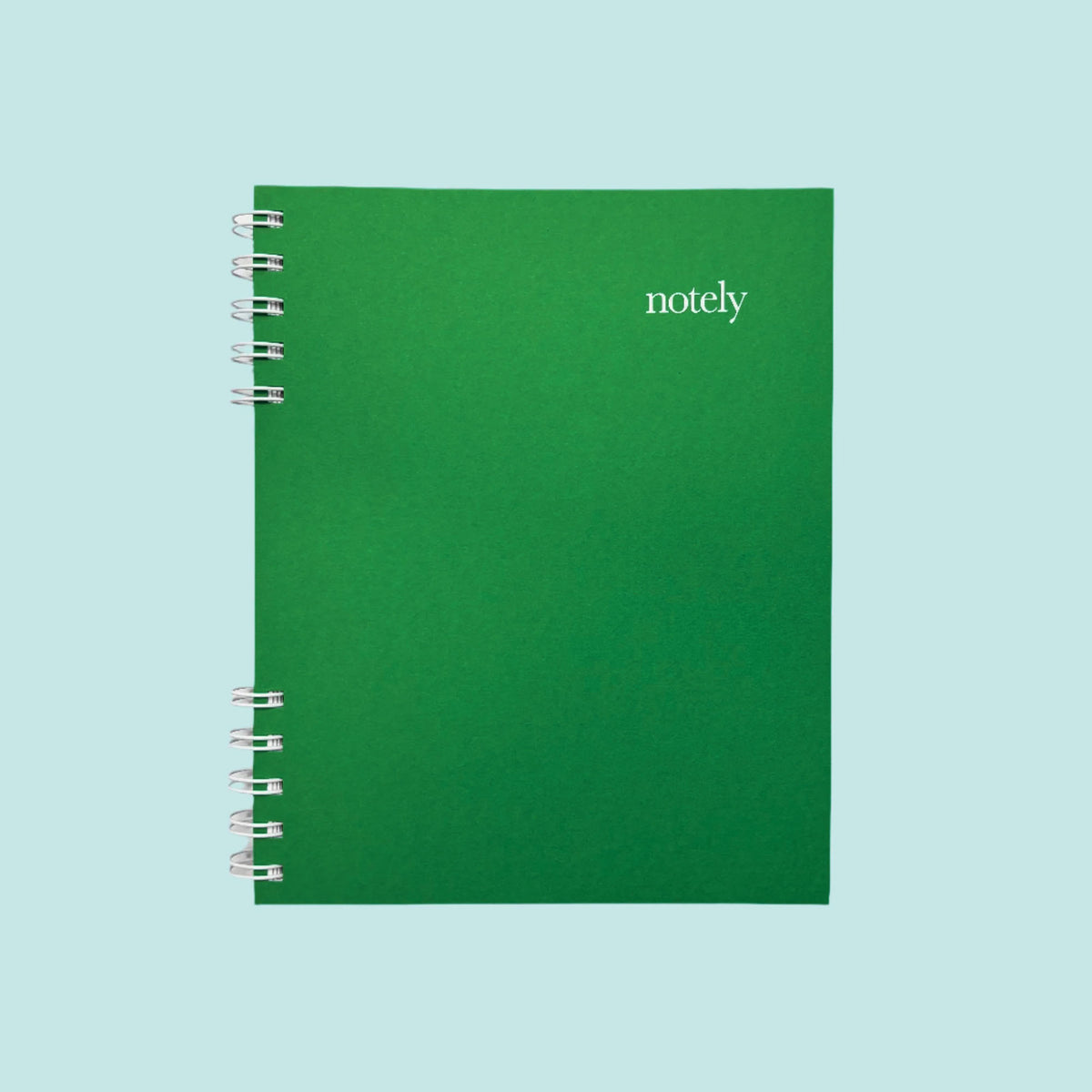 Notely A5 undated diary, notebook, Cup Notes, Cactus Green Cover, FSC-certified 100% recycled paper, made in Australia