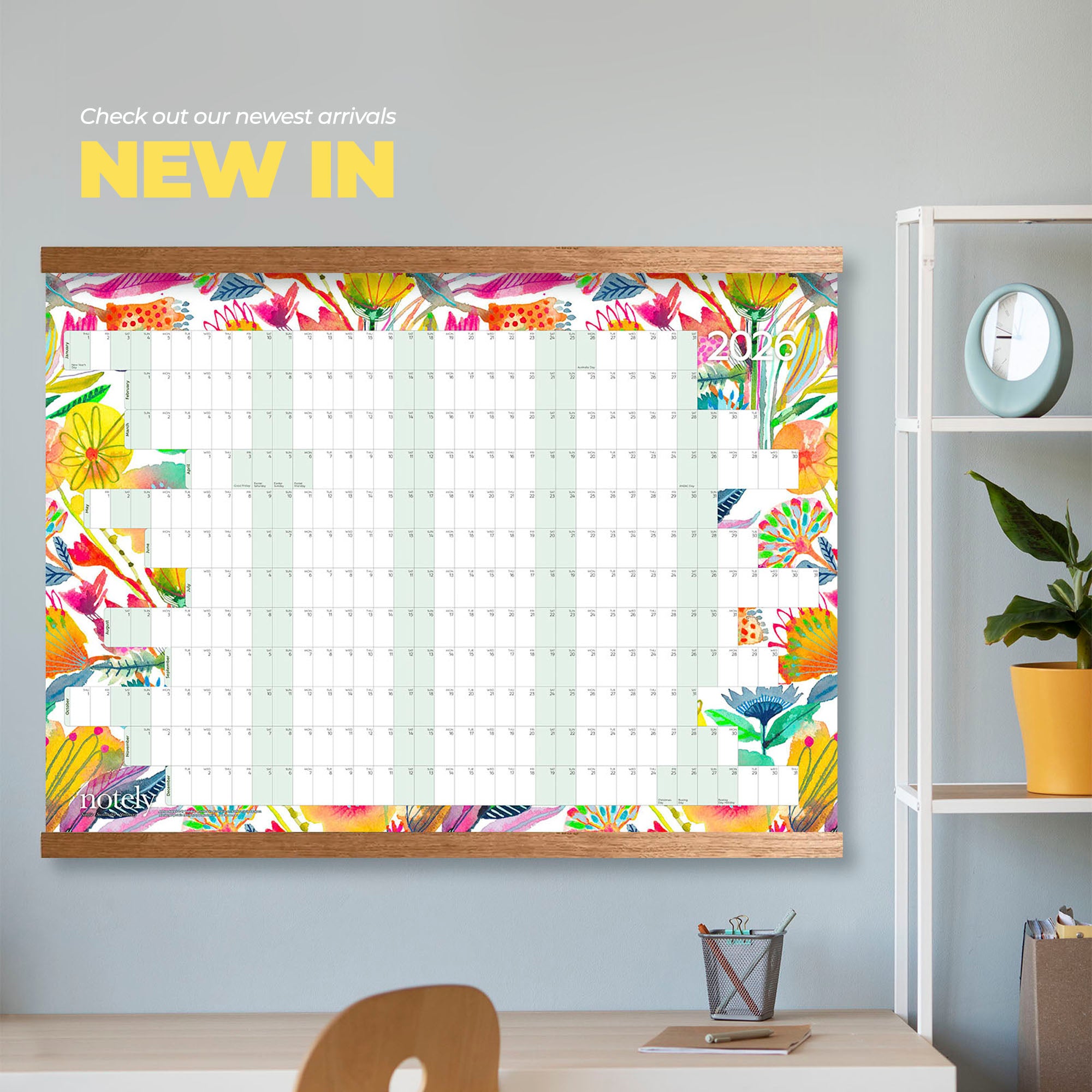 Notely 2026 Yearly Wall Planners