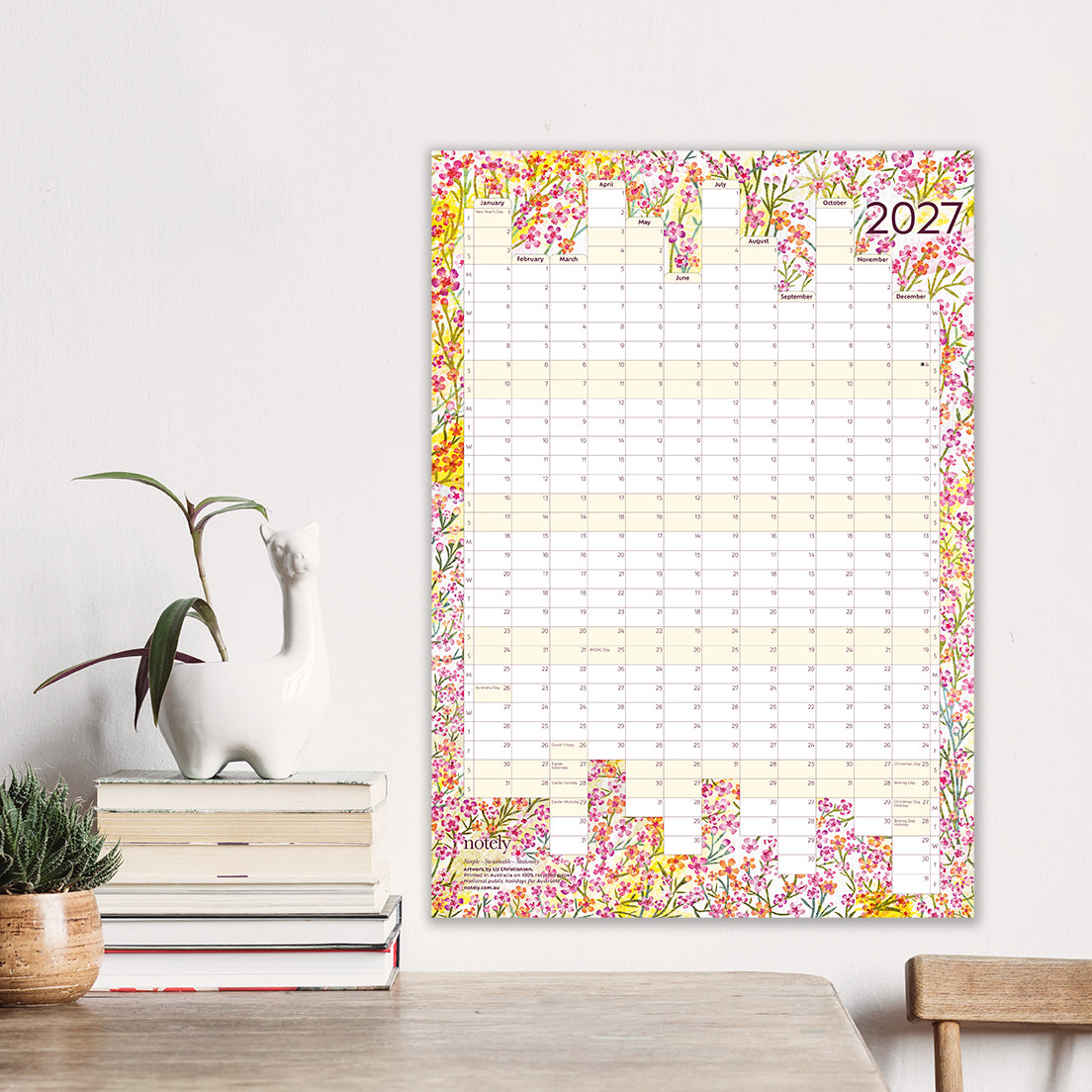 2027 Yearly Wall Planner (A2 Portrait)