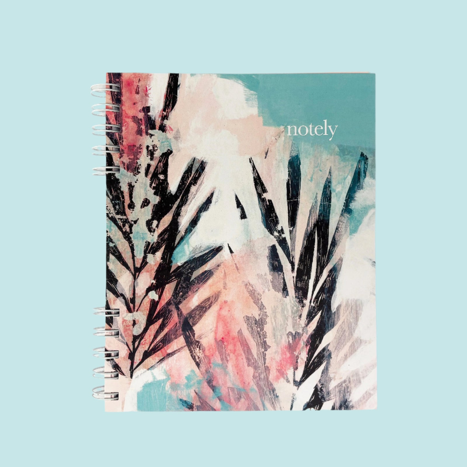 A5 diary, notebook, undated, botanical cover, FSC-certified 100% recycled paper, made in Australia