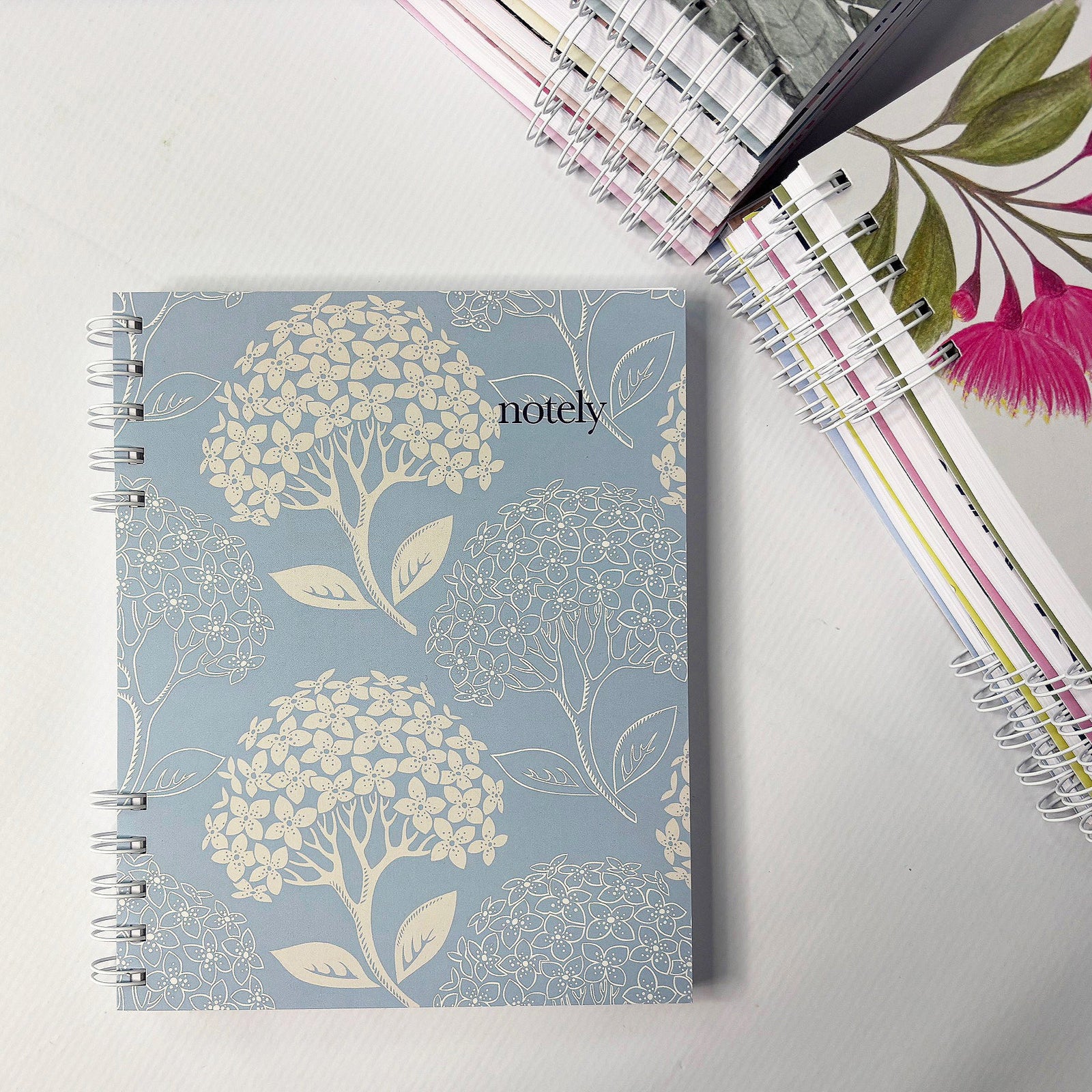 A5 diary, notebook, undated, botanical cover, FSC-certified 100% recycled paper, made in Australia
