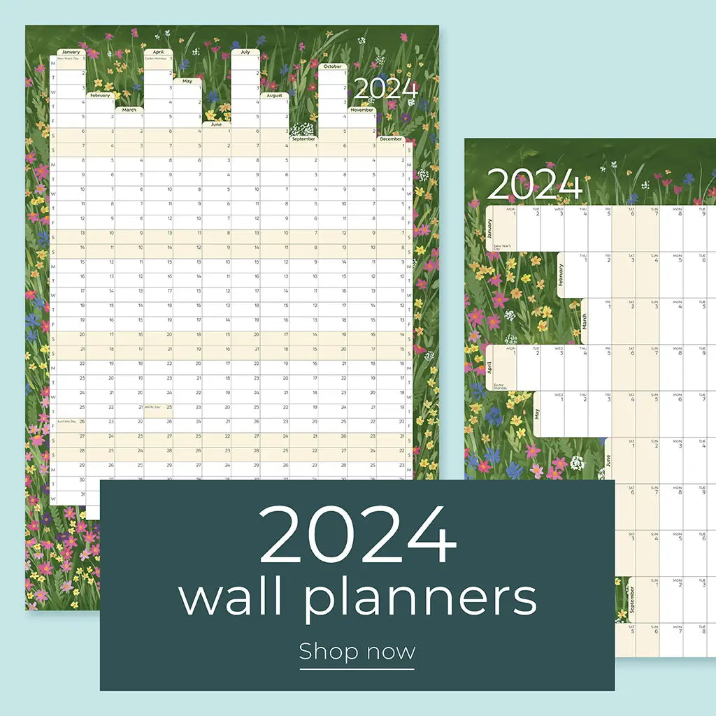 Notely 2024 Yearly Wall Planners