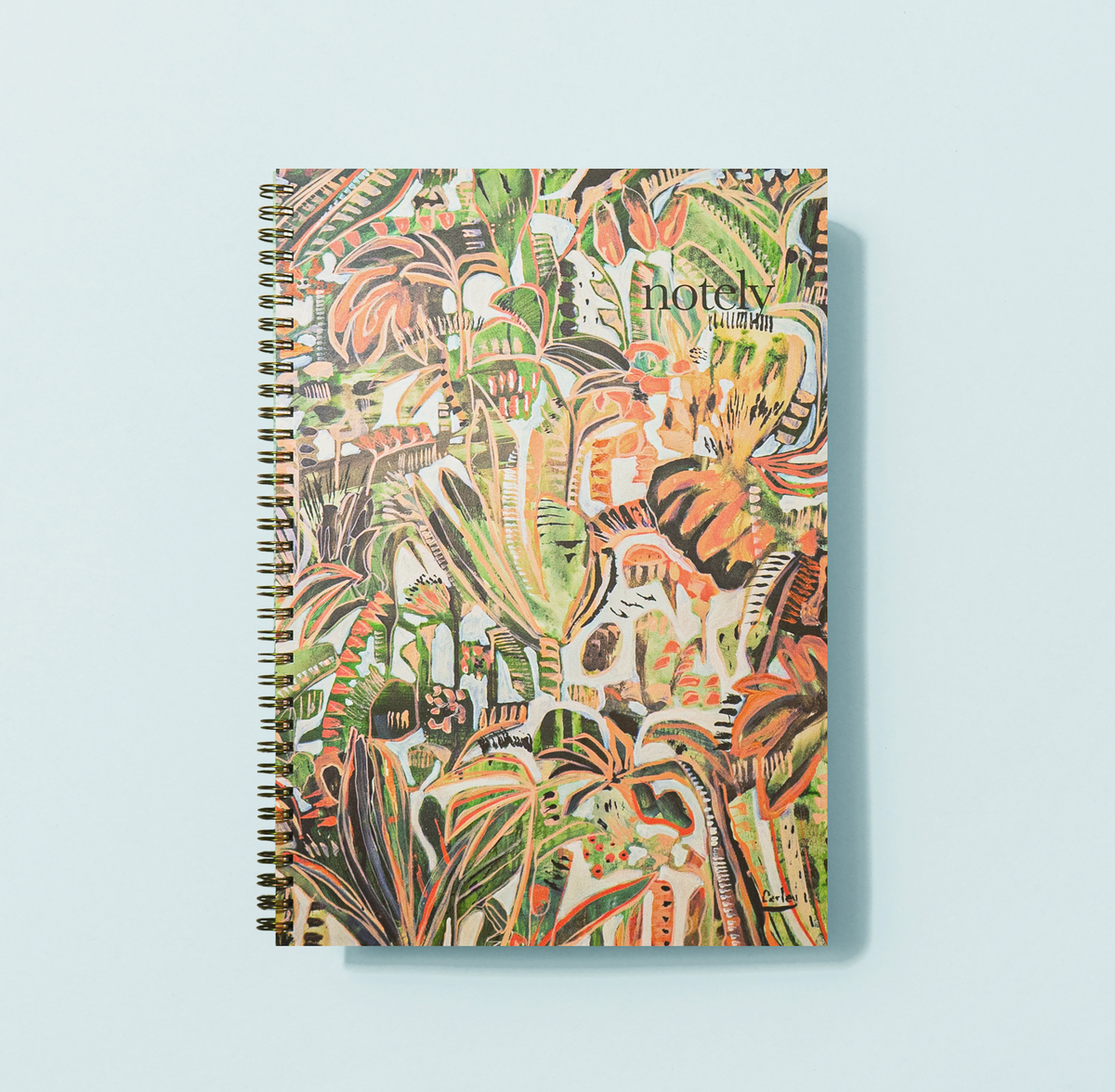 Peachy Green - A4 Spiral Notebook 120pp