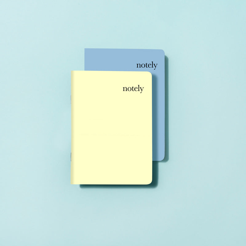 Lemon &amp; Byron Blue - A6 Pocket Notebook (Set of 2)