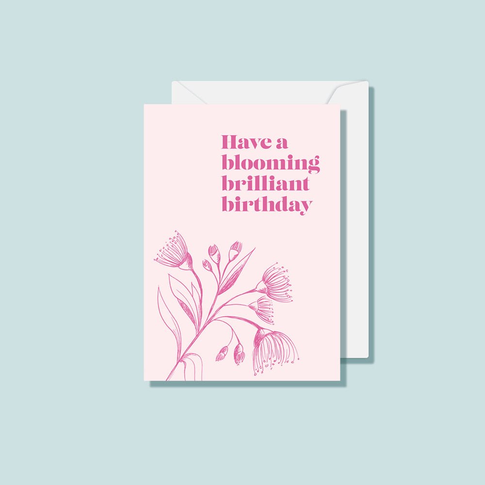 Blooming Illustrated Birthday Card - Notely