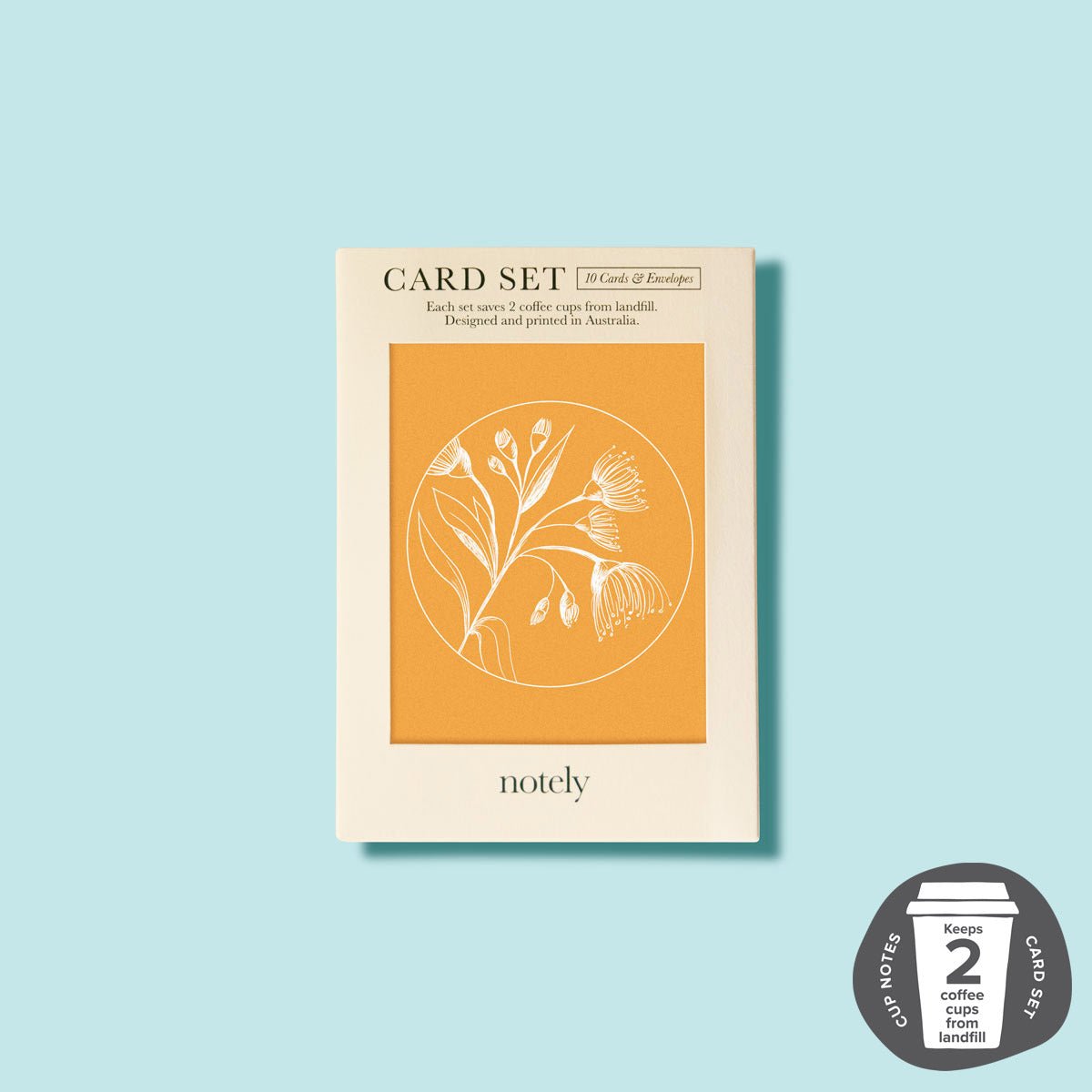 Cup Notes Mixed Botanical Card Set (Box of 10) - Notely