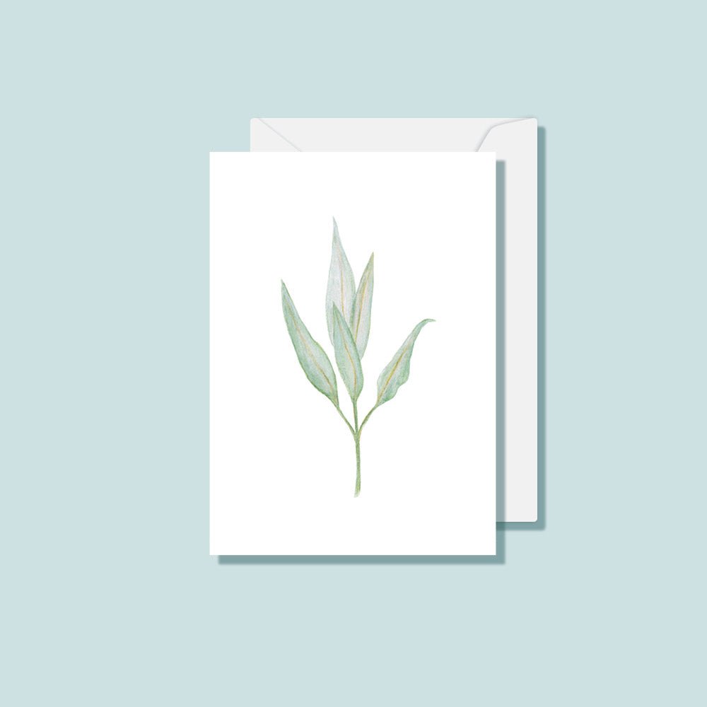 Eucalyptus Leaves Card - Notely