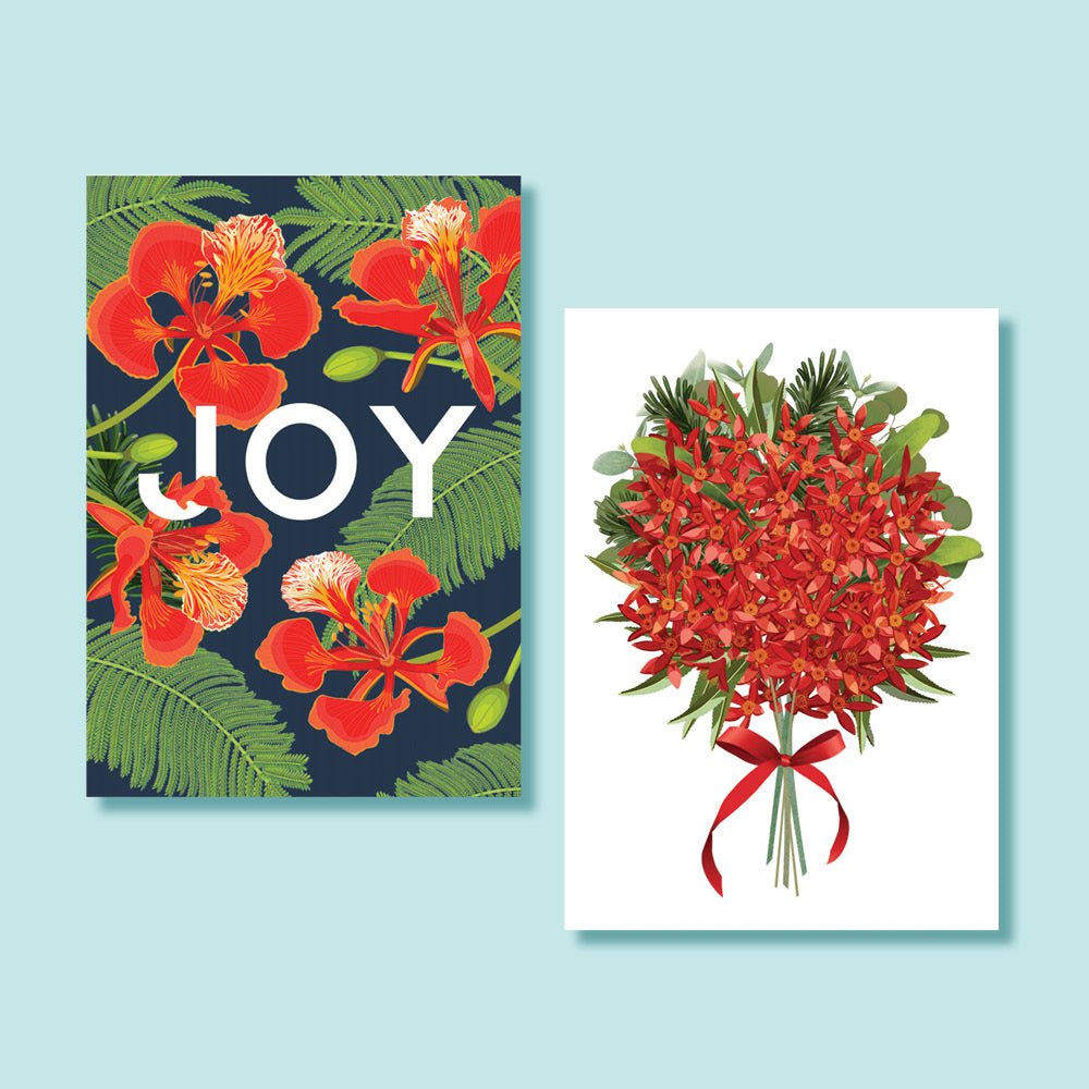 Festive Card Set (Box of 10) - Notely Card Set 10pk