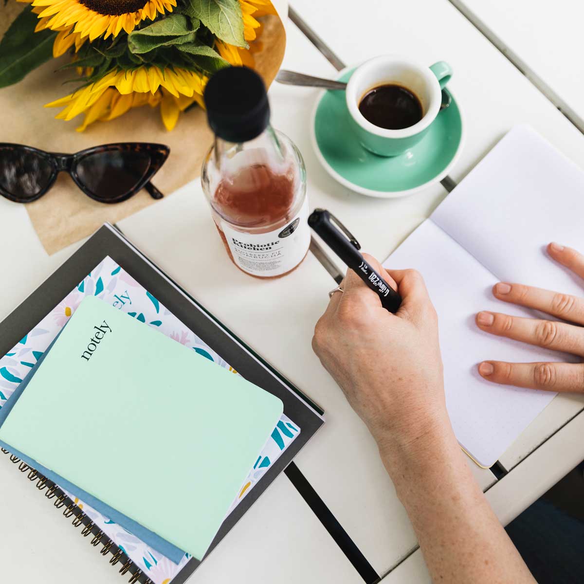 Spearmint & Grey – A6 Pocket Notebook (Set of 2) - Notely Lined